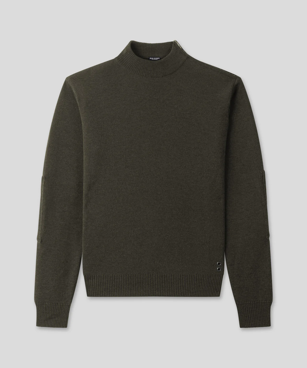 Army Merino Wool Sweater: Dark Khaki - Image 3
