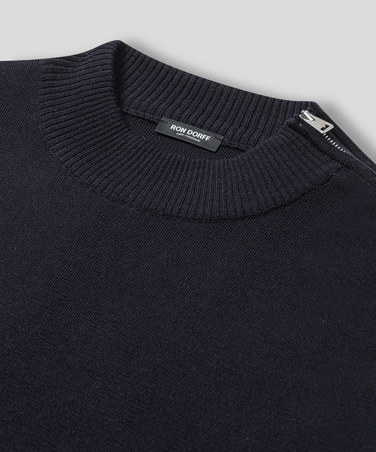Army Merino Wool Sweater: Navy - Image 4