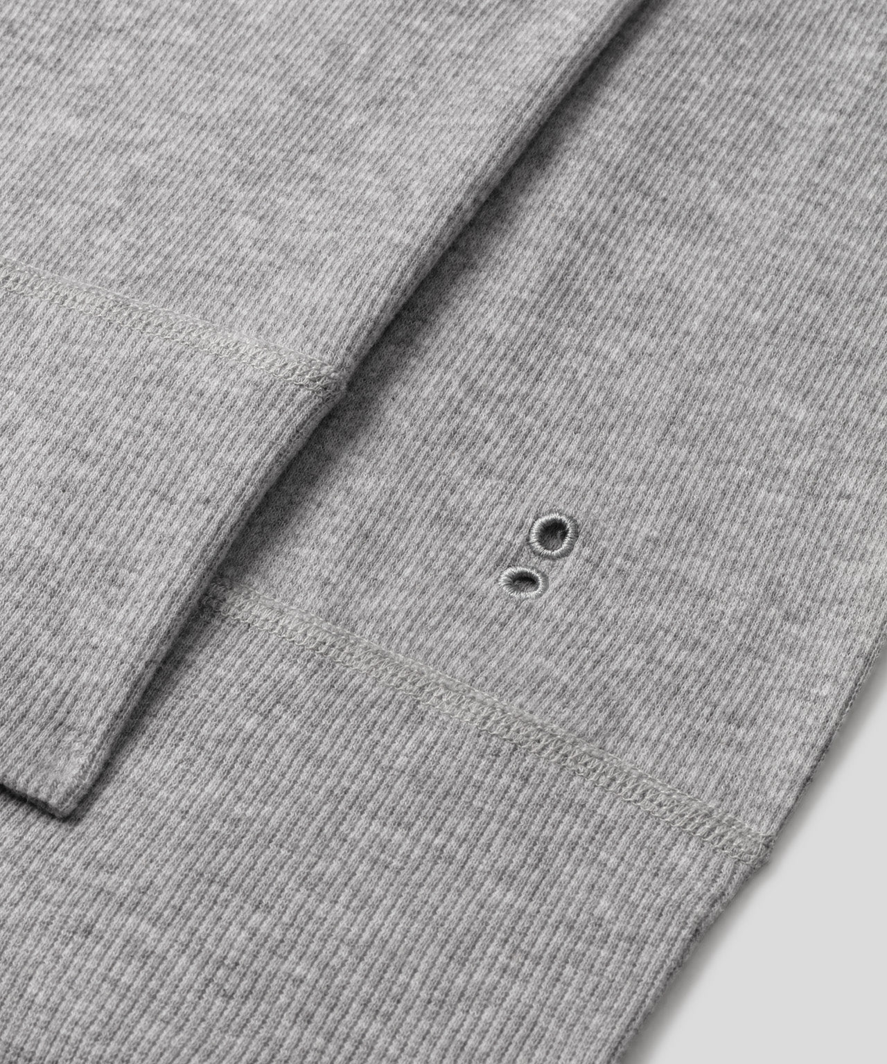 Army Ribbed Long Johns: Grey Melange - Image 5
