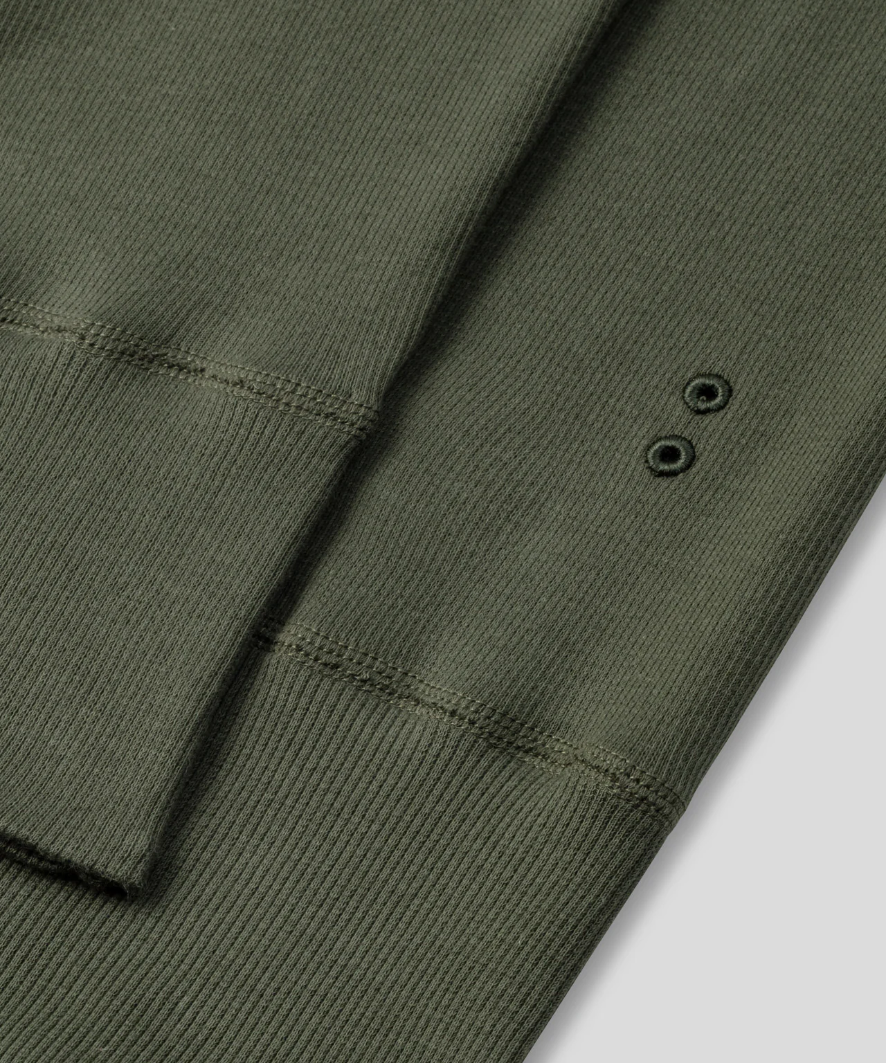 Army Ribbed Long Johns: Military Green - Image 4