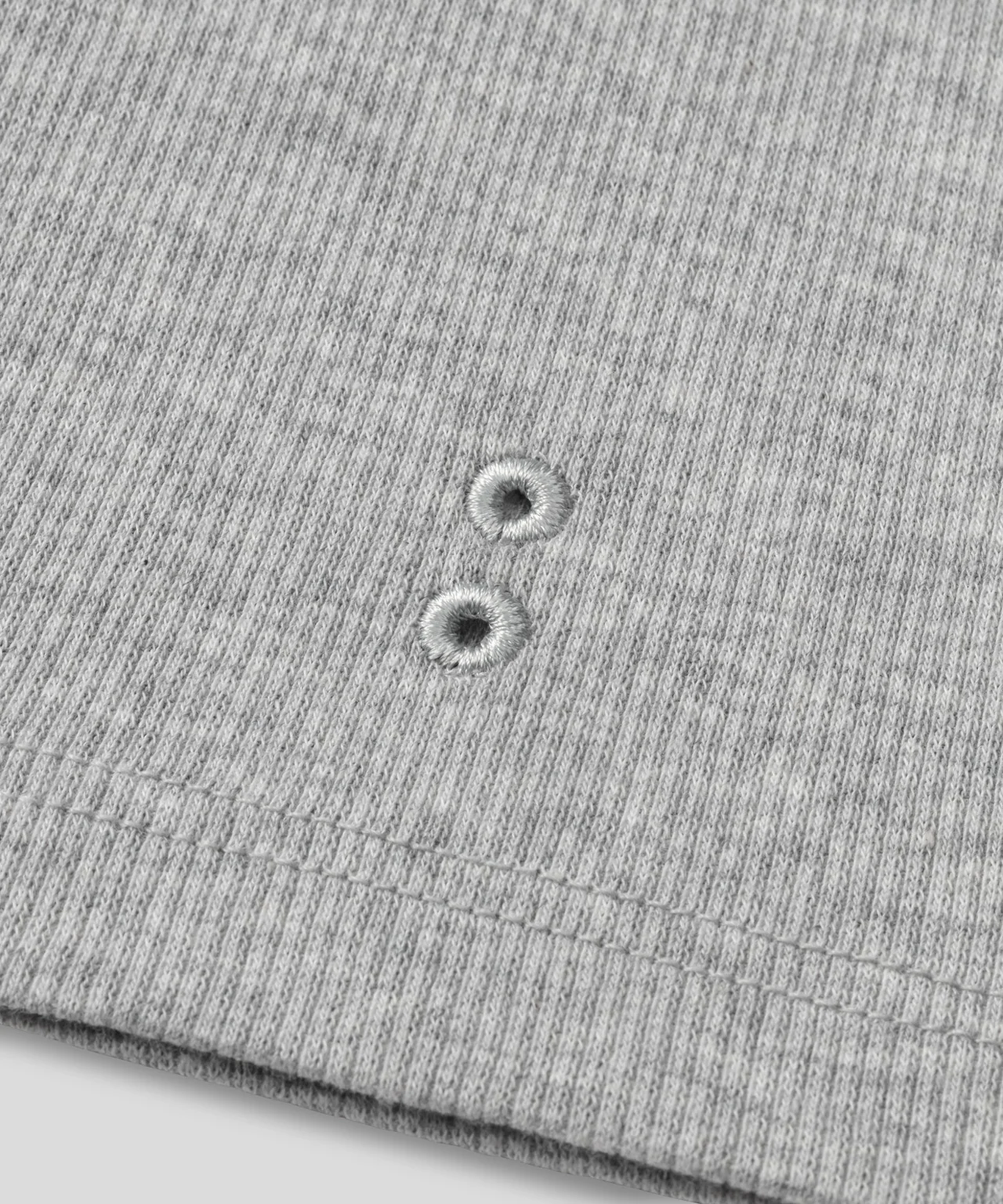 Army Ribbed Night Shorts: Grey Melange - Image 6