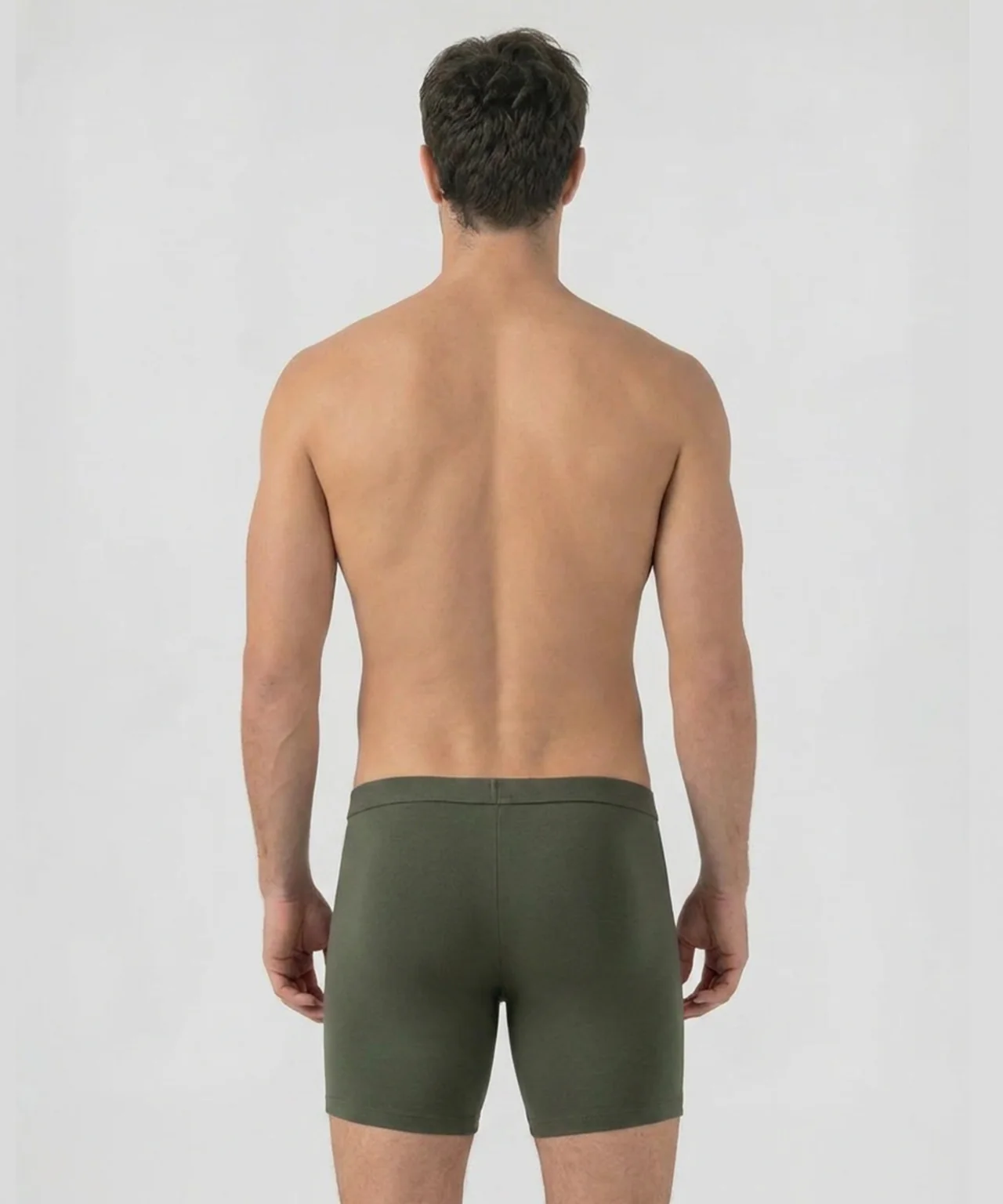 Army Ribbed Night Shorts: Military Green - Image 3