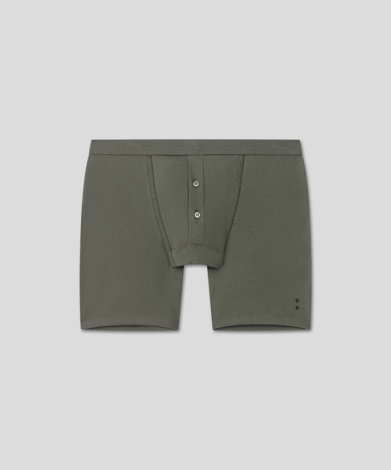 Army Ribbed Night Shorts: Military Green - Image 4