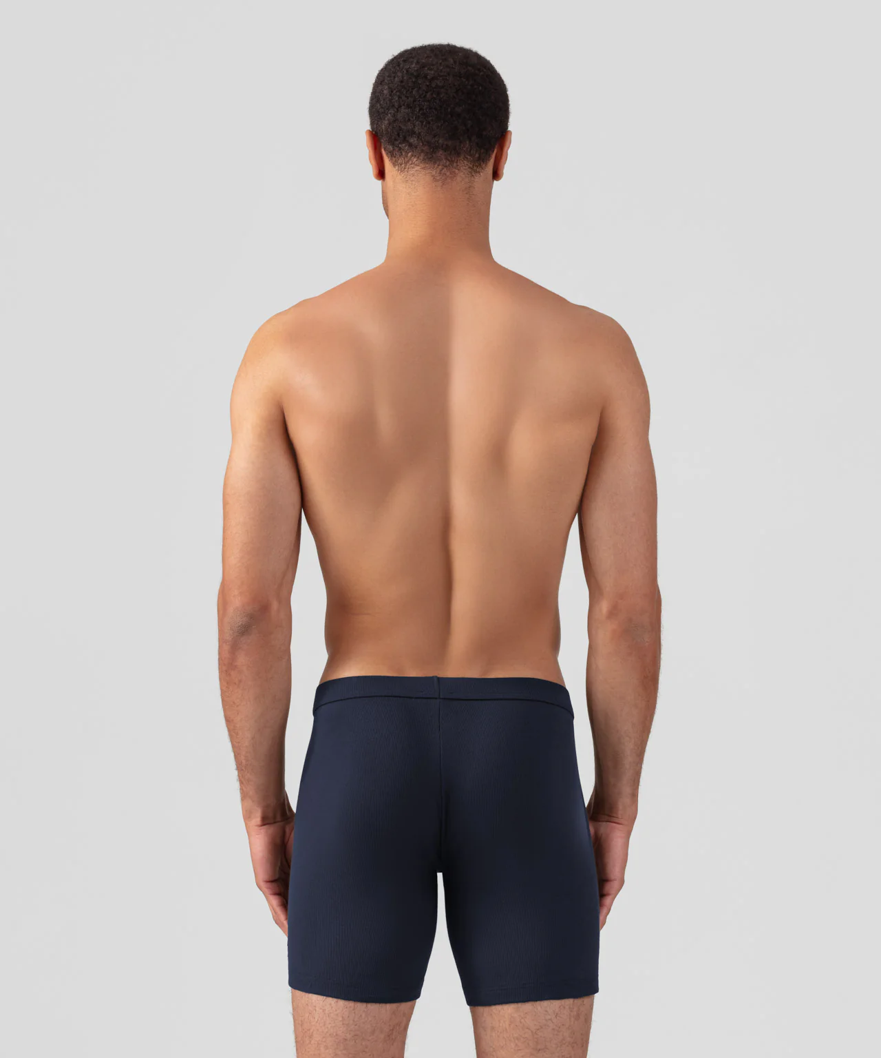 Army Ribbed Night Shorts: Navy - Image 3