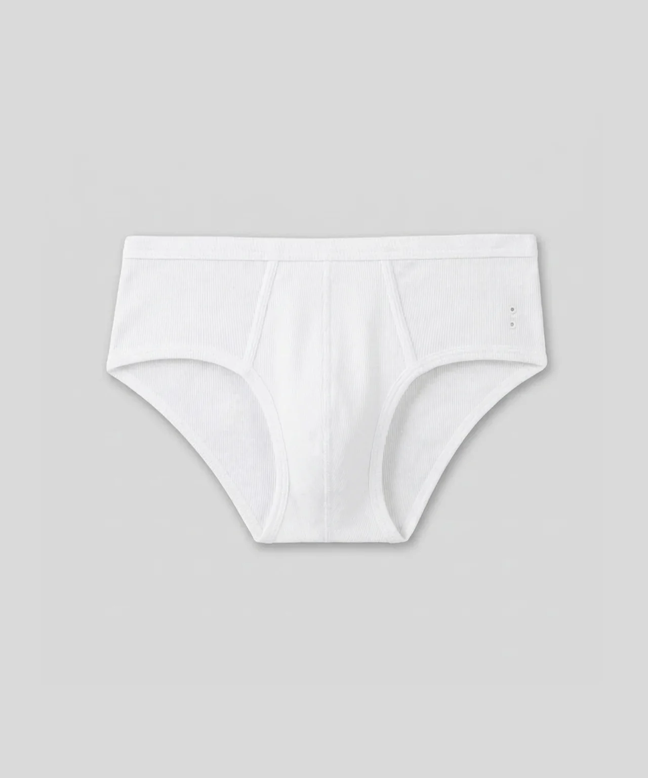 Army Ribbed Y-Front Briefs: White - Image 3