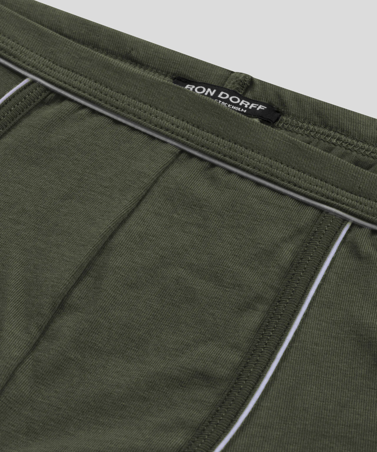 Boxer Briefs w. Piping: Military Green - Image 4