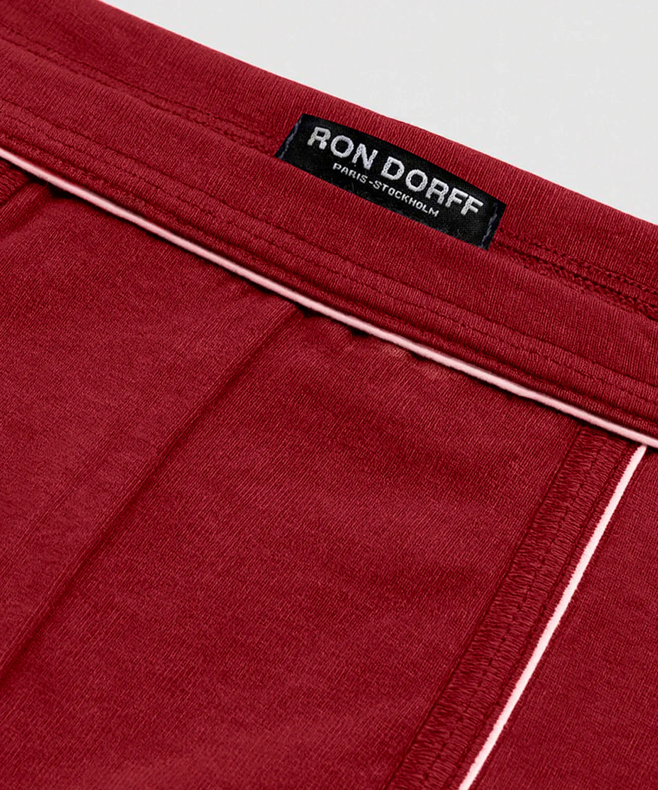 Boxer Briefs w. Piping: Red - Image 4