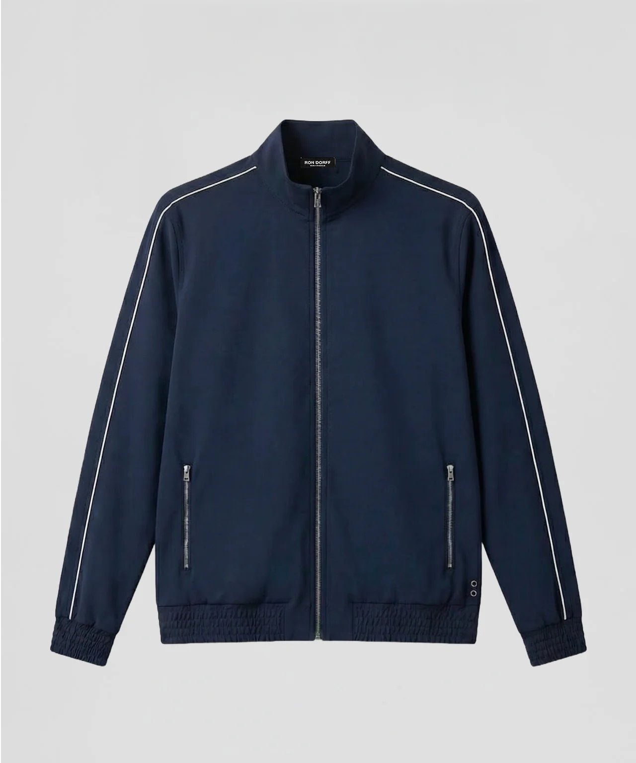 City Jacket w. Piping: Navy - Image 3