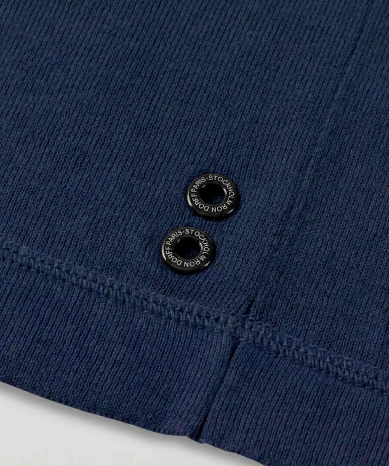 Cotton Hoodie w. Stripes: Navy - Image 5
