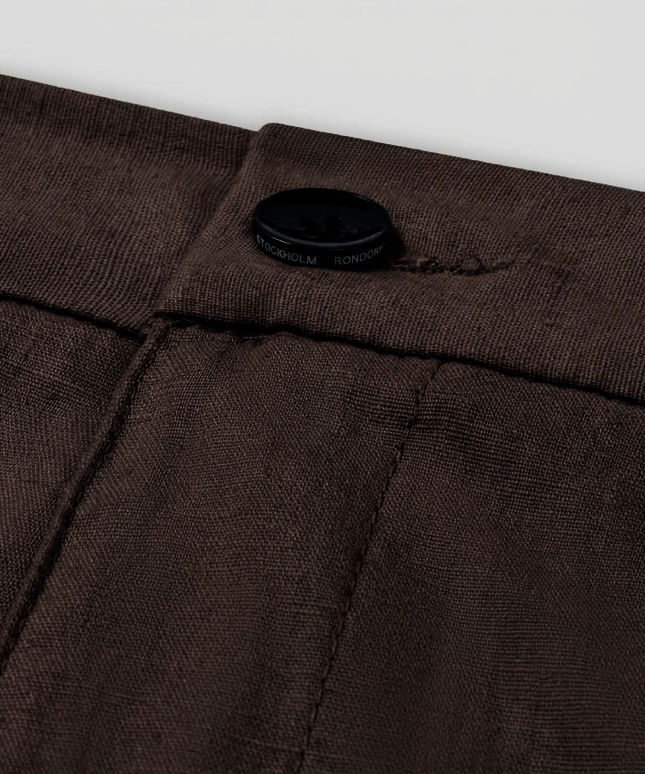 Cotton-Linen Pants: Espresso - Image 5