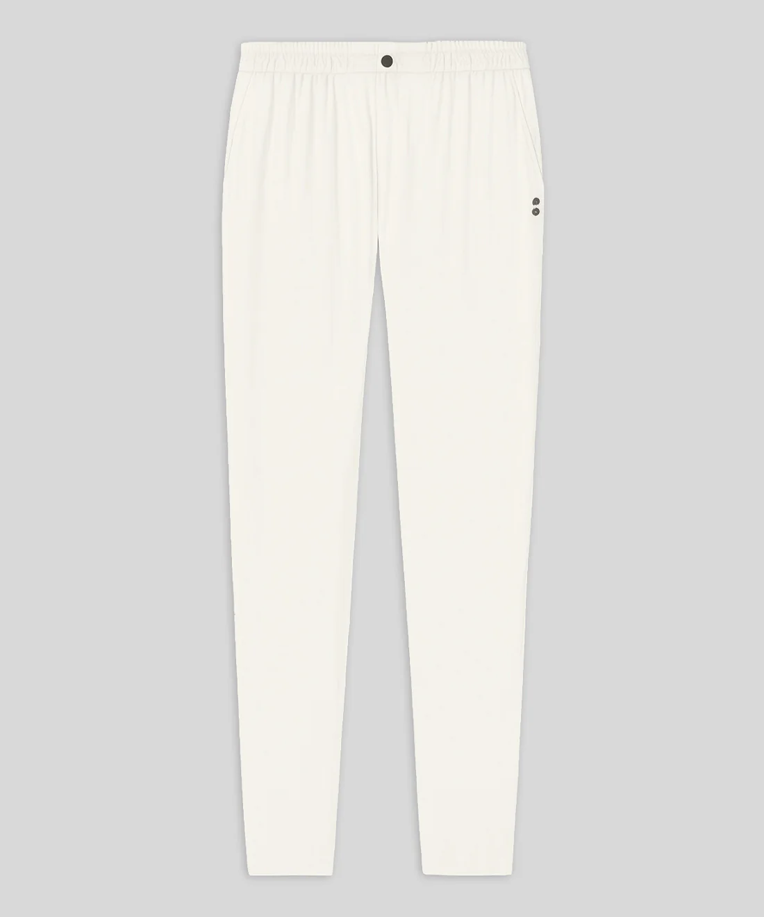 Cotton-Linen Pants: Off White - Image 4