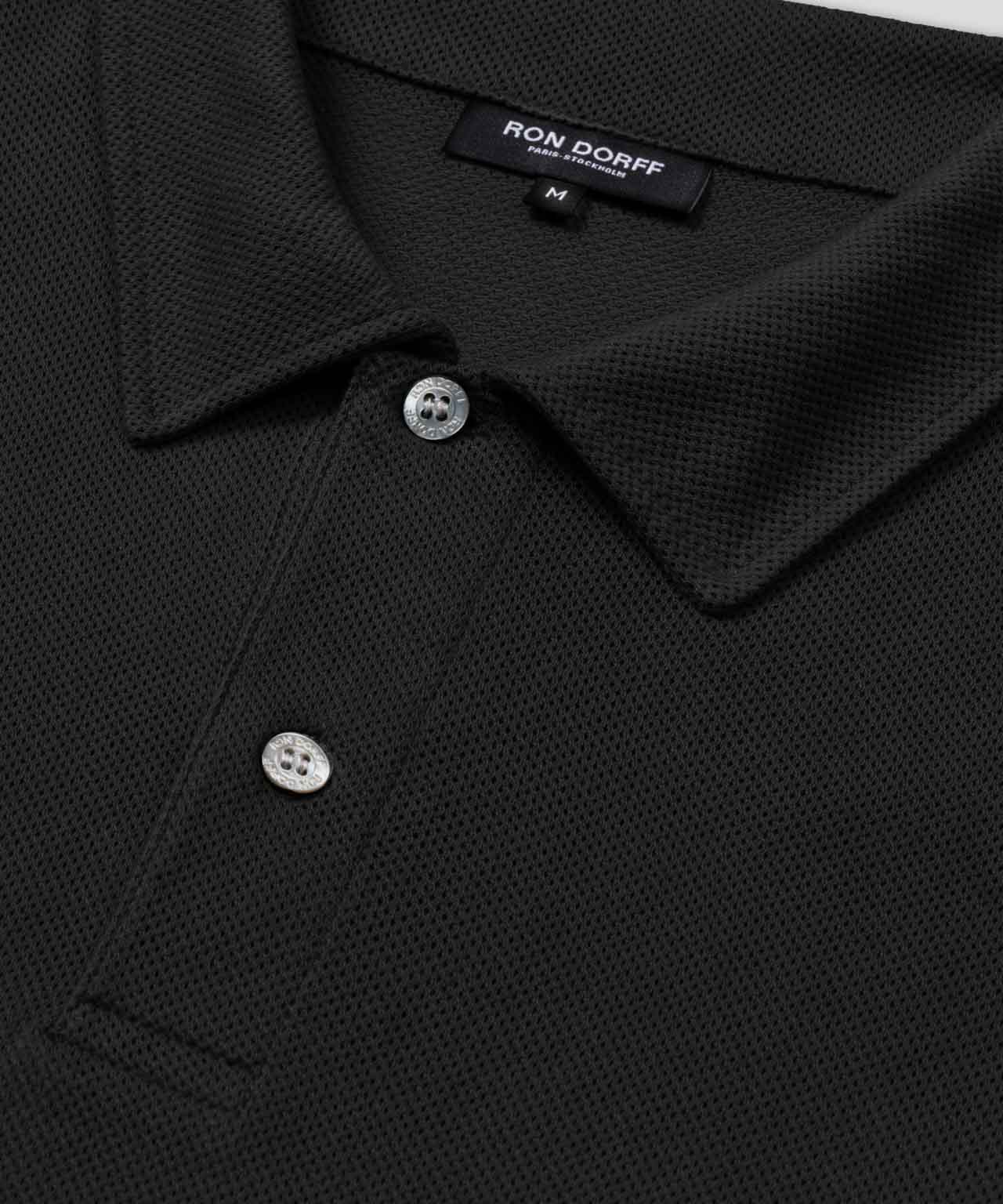 Mesh RD Polo: Black - Image 4