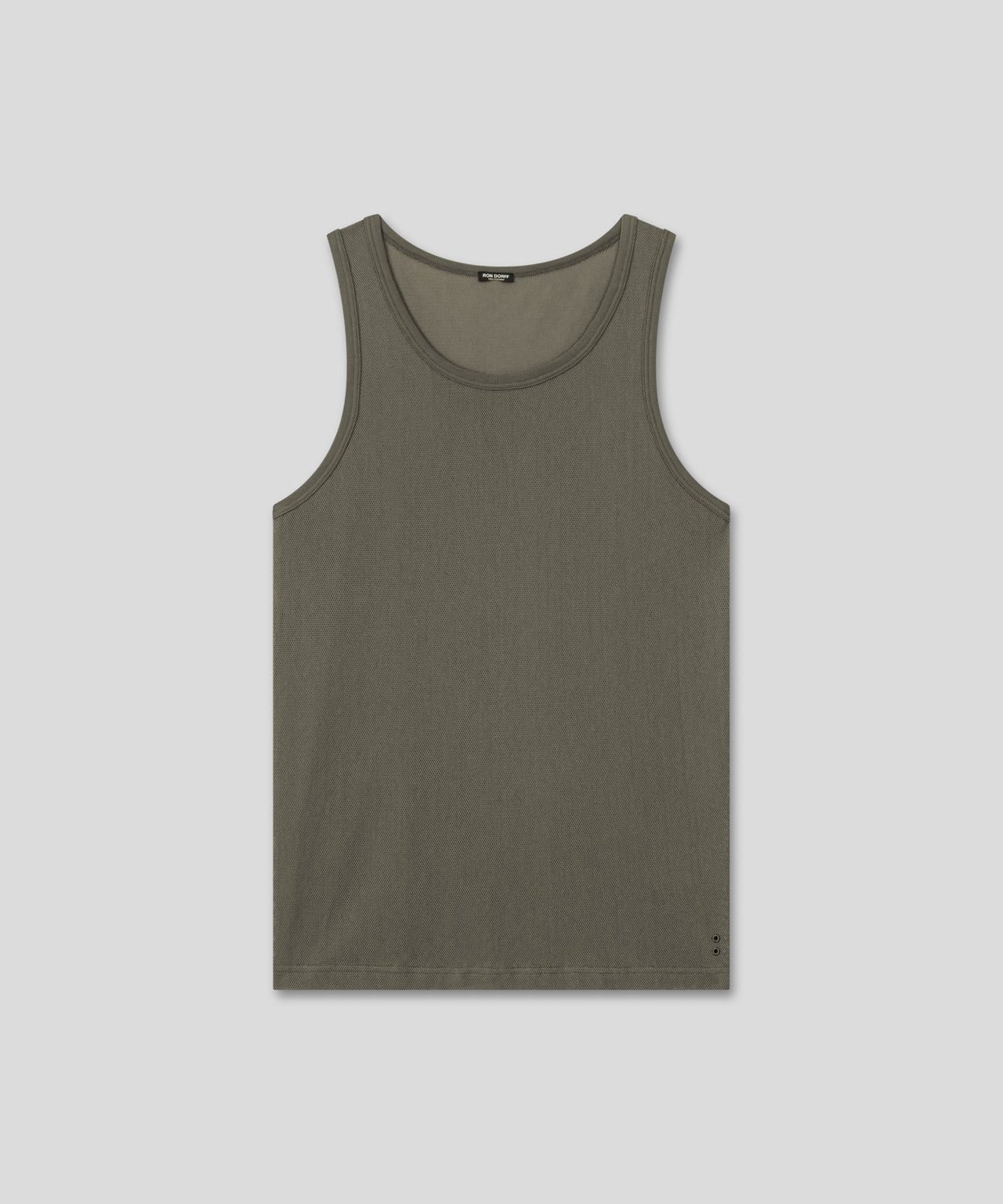 Mesh Tank Top: Military Green - Image 3