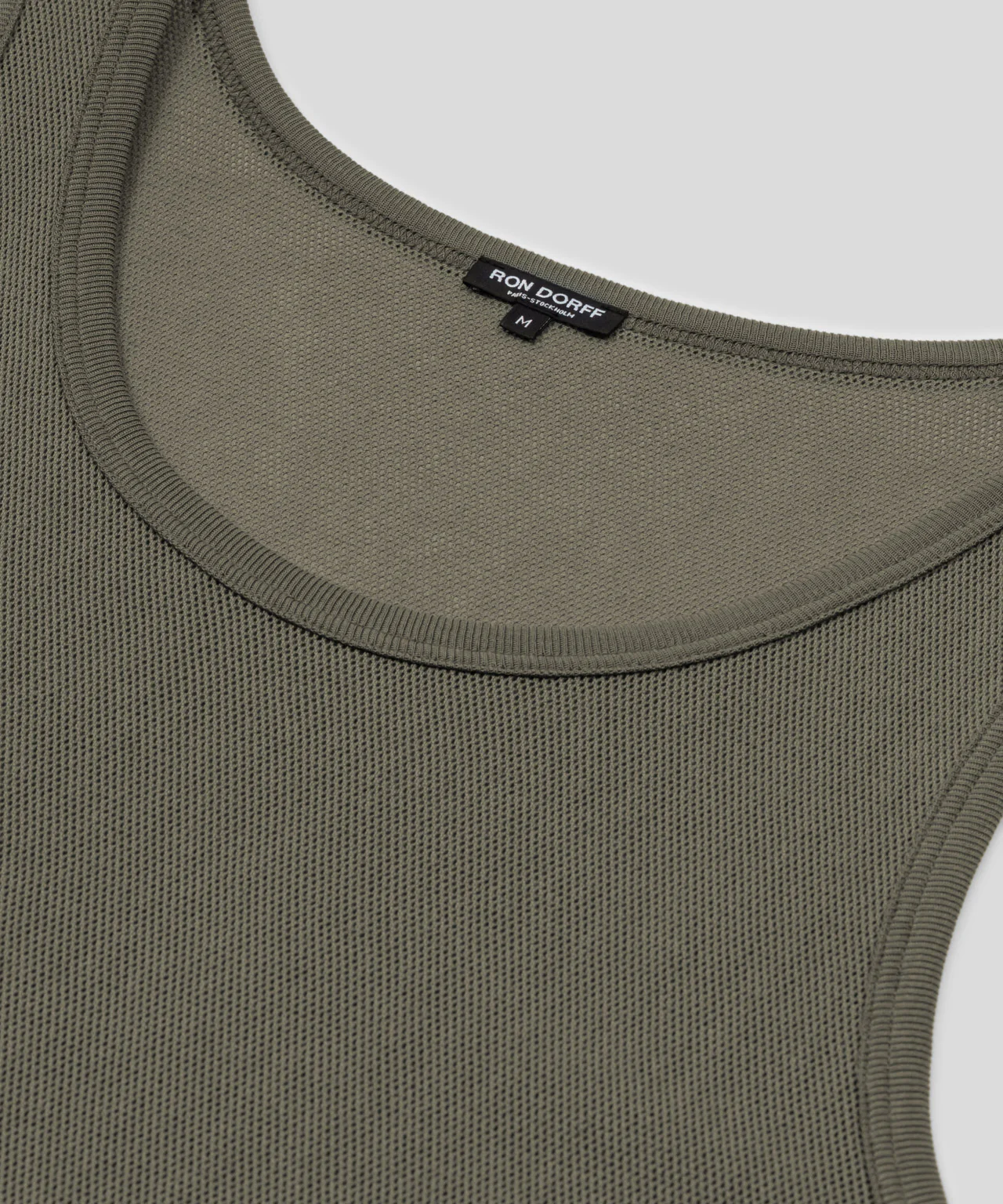 Mesh Tank Top: Military Green - Image 4