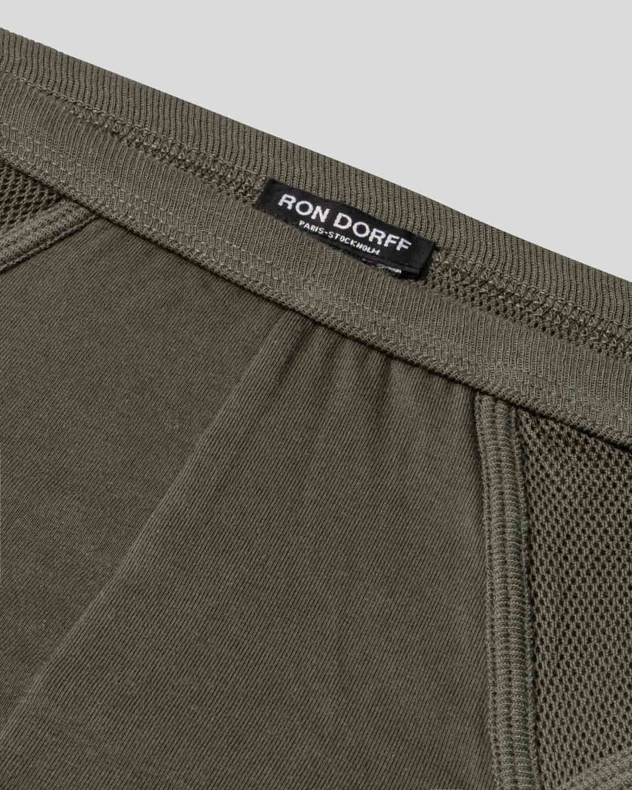 Mesh Y-Front Briefs: Military Green - Image 4
