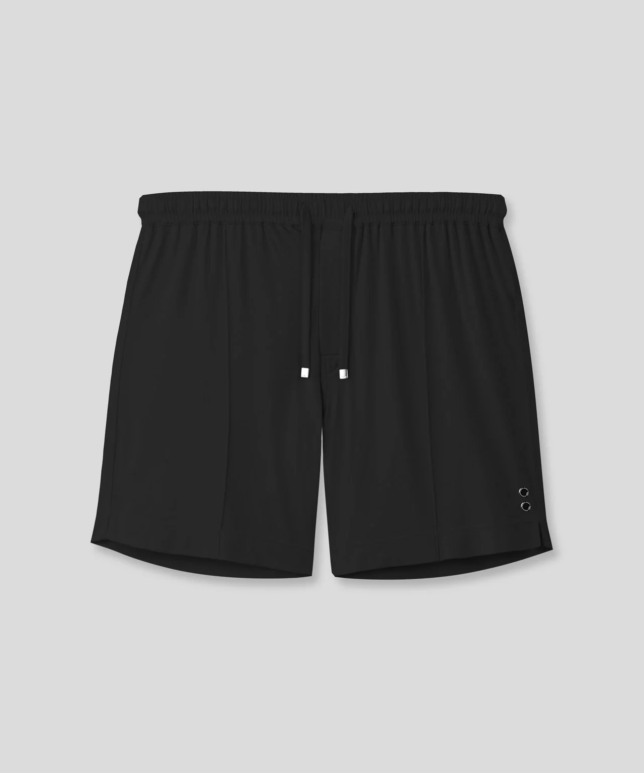 Cotton-Modal Home Shorts: Black - Image 4