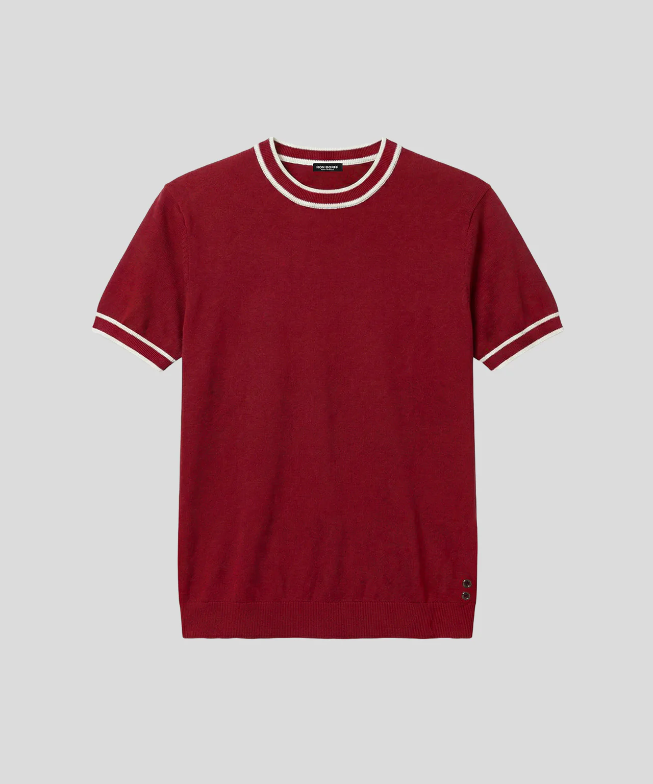 Knitted T-Shirt: Red - Image 3