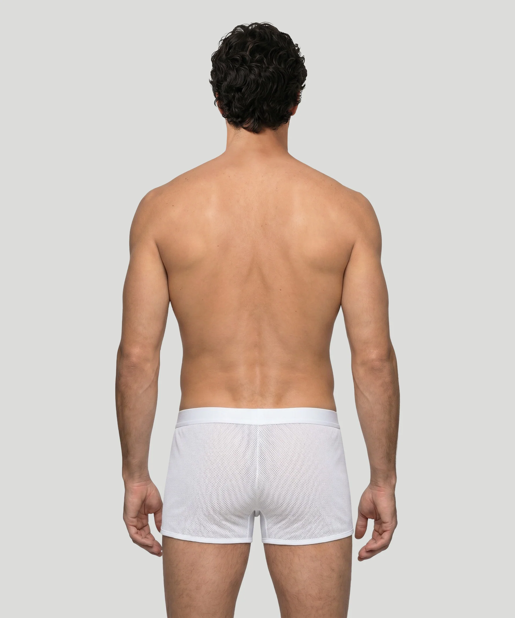 Mesh Marathon Boxer Briefs: White - Image 3