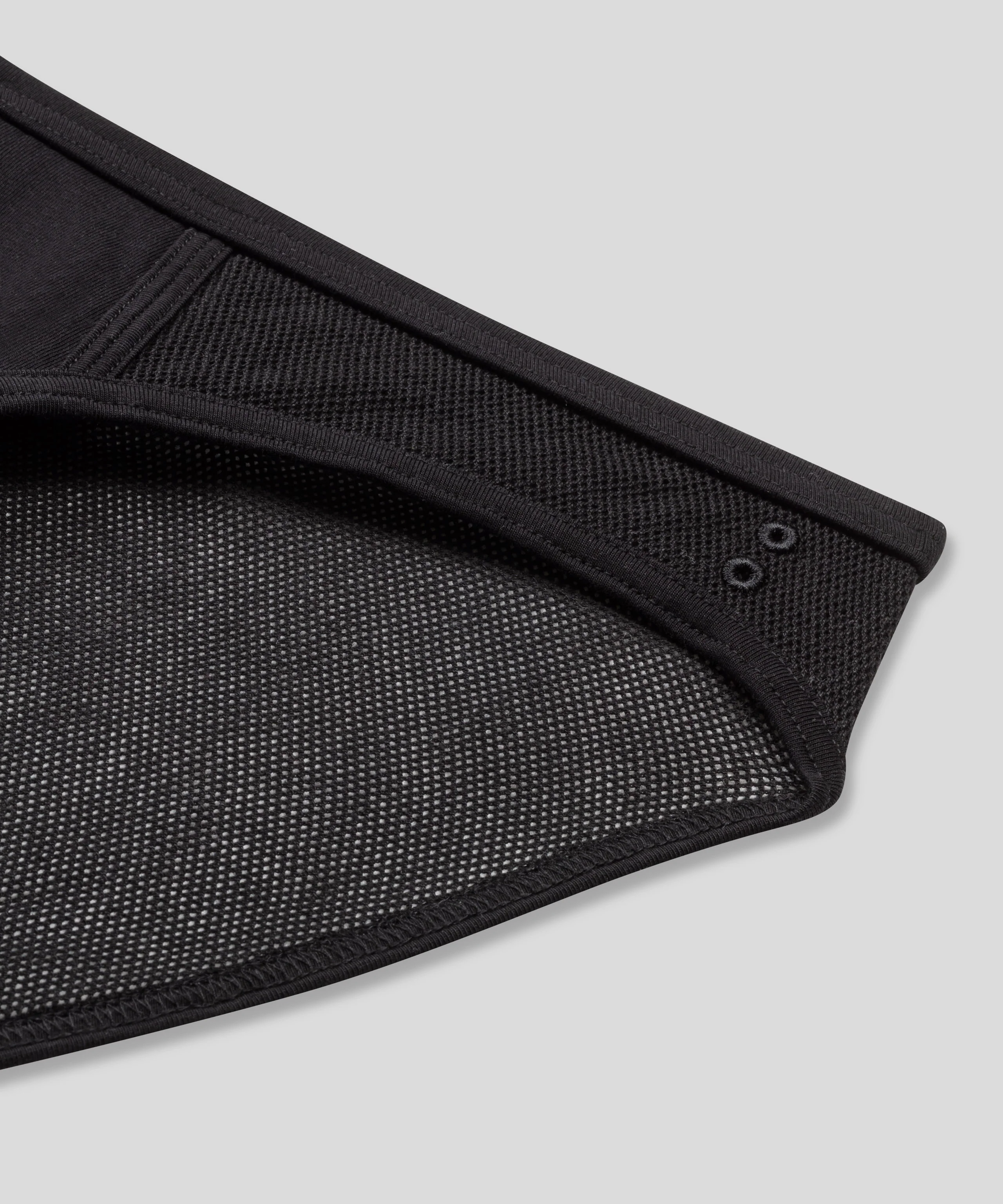 Mesh Slim Y-Front Briefs: Black - Image 5
