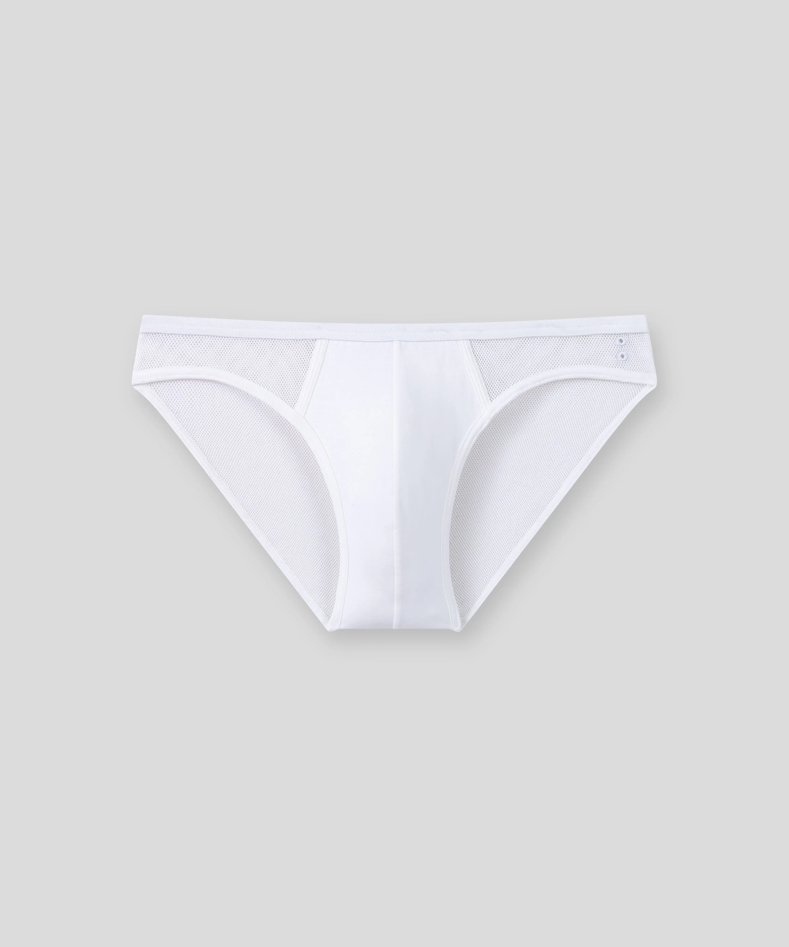 Mesh Slim Y-Front Briefs: White - Image 3