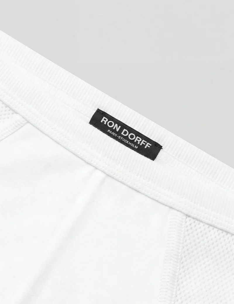 Mesh Slim Y-Front Briefs: White - Image 4