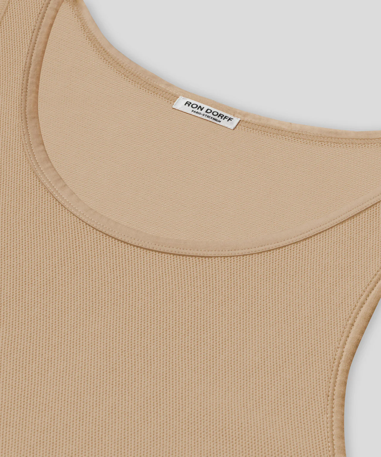 Mesh Tank Top: Nude - Image 4