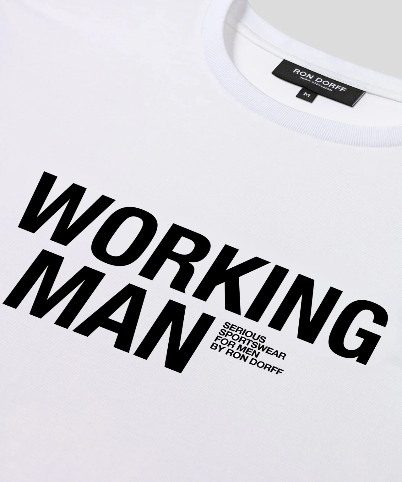 Organic Cotton T-Shirt "WORKING MAN": White - Image 4