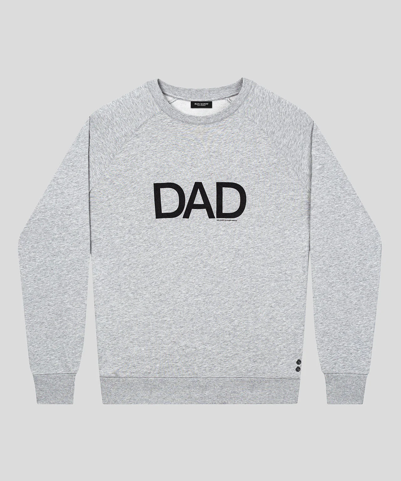 Organic Cotton Sweatshirt DAD: Heather Grey - Image 3