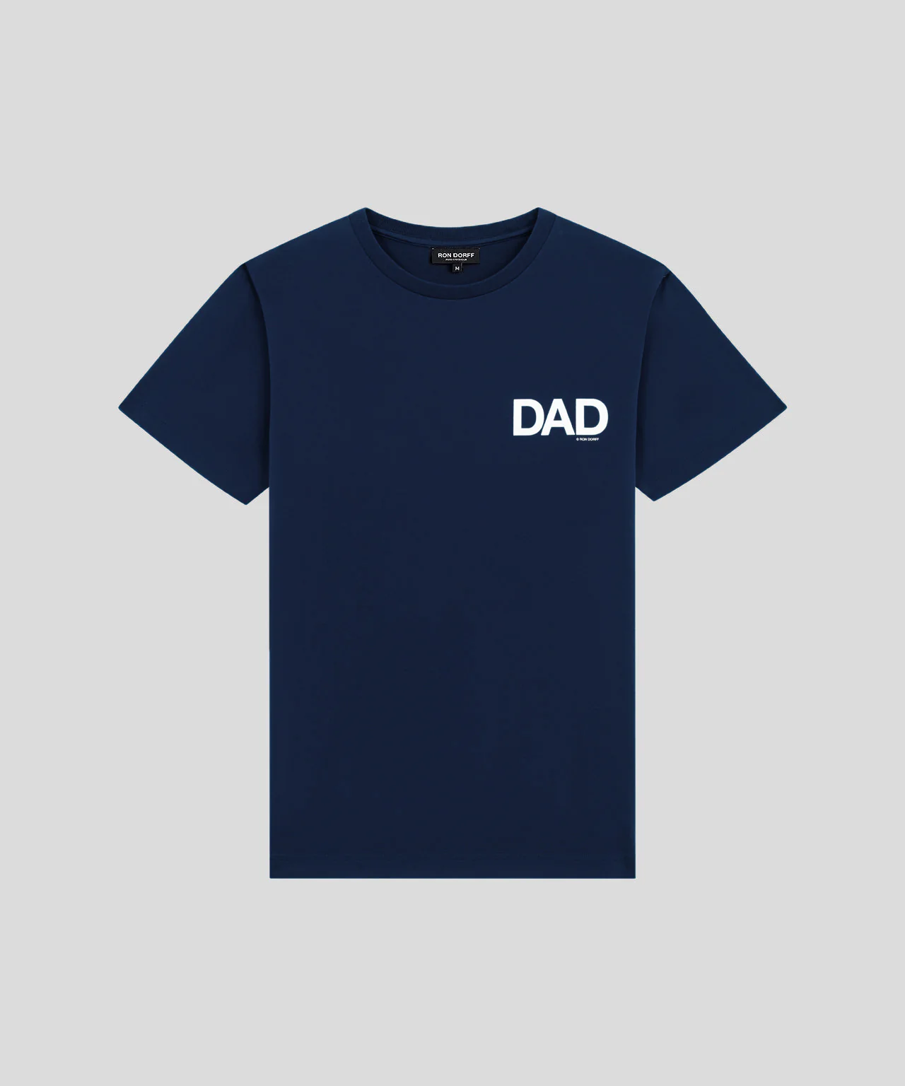 Organic Cotton T-Shirt "DAD": Navy - Image 3