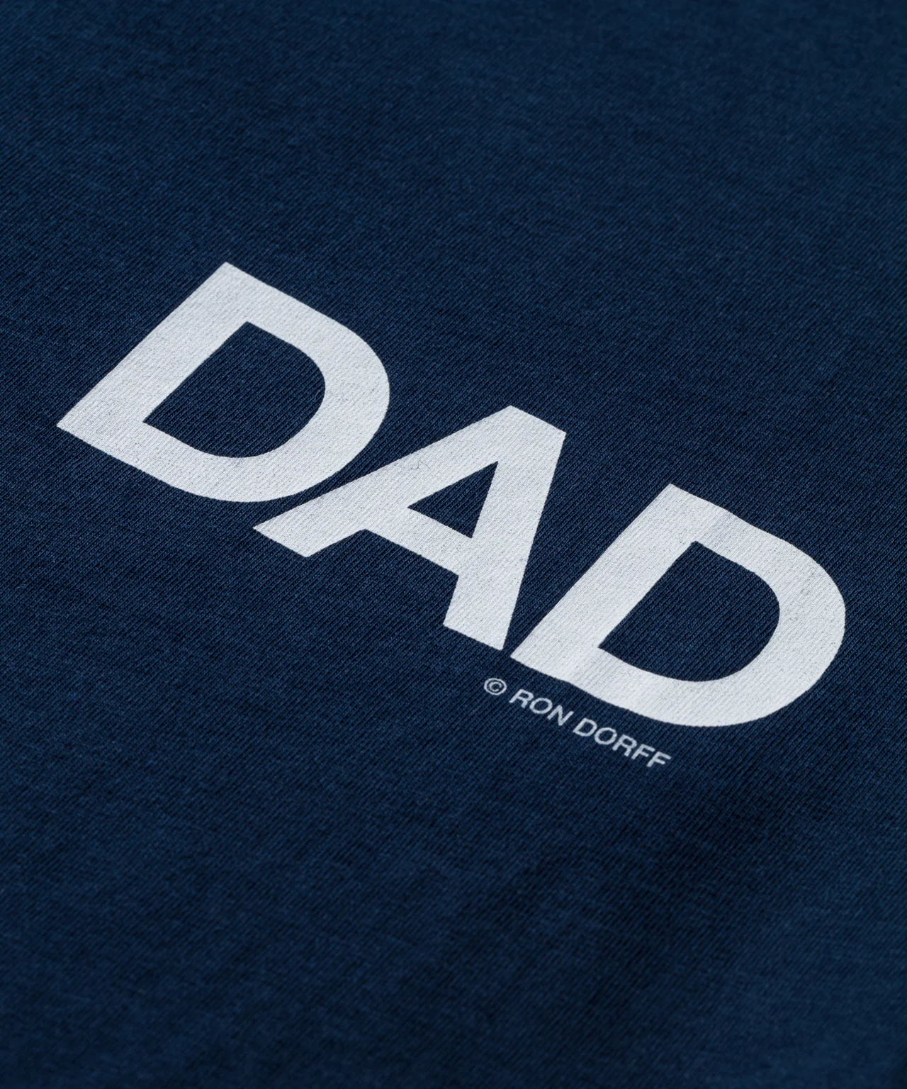 Organic Cotton T-Shirt "DAD": Navy - Image 4
