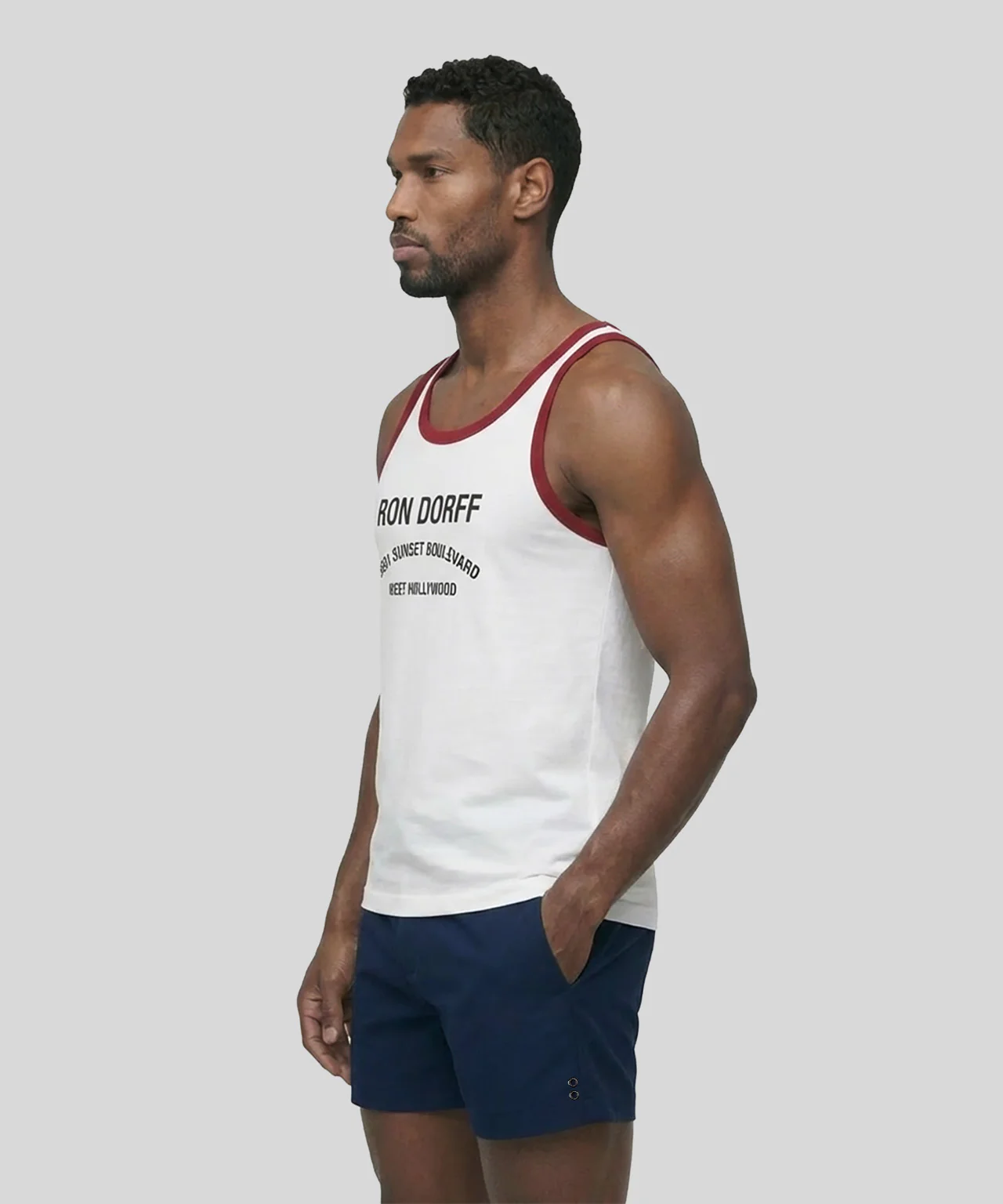 RD Sports Tank Top "SUNSET": Red - Image 2