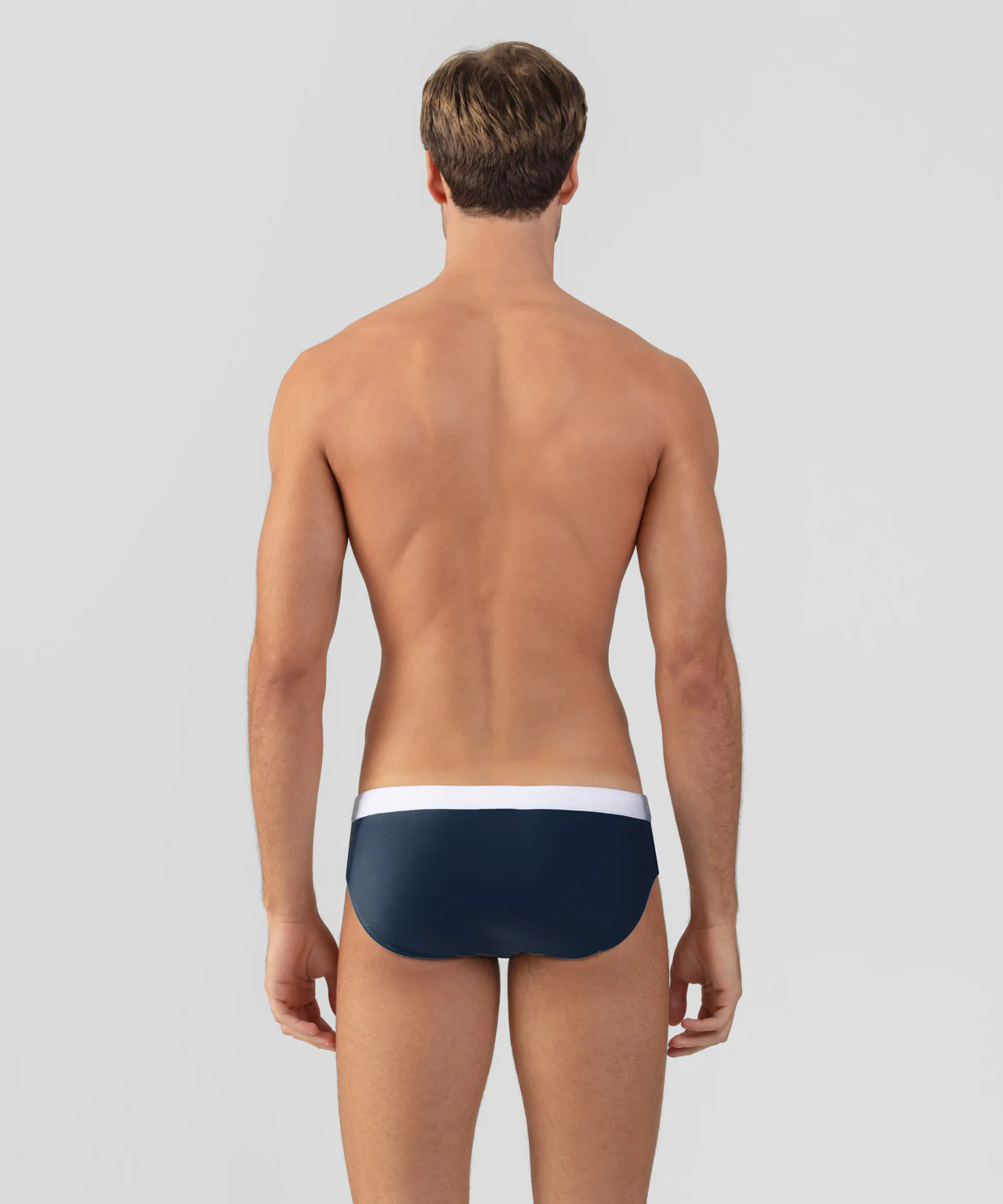Swim Briefs w. Waistband: Navy - Image 3
