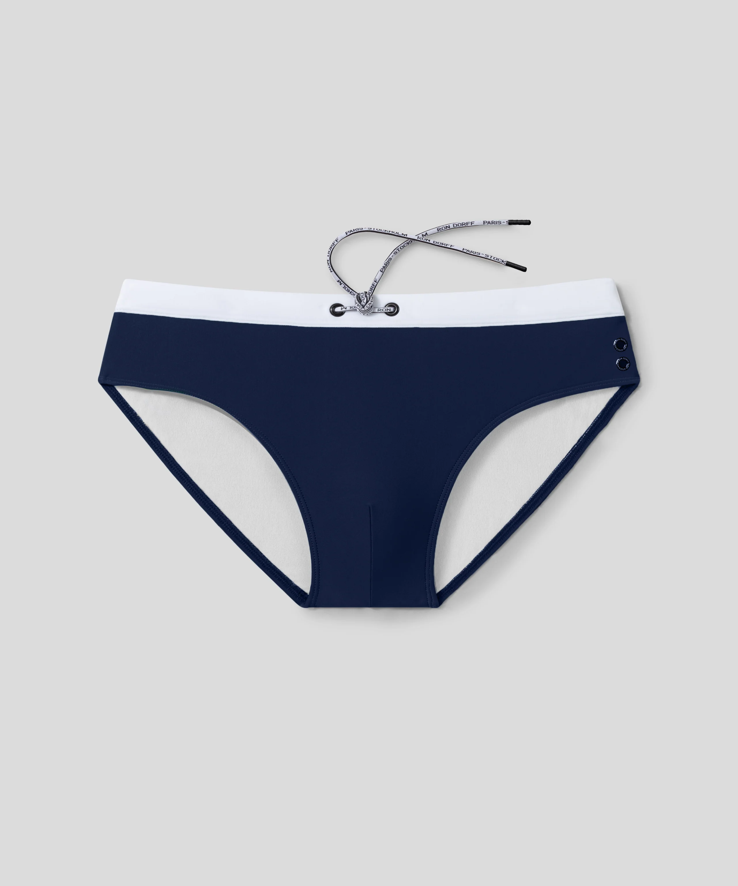 Swim Briefs w. Waistband: Navy - Image 4