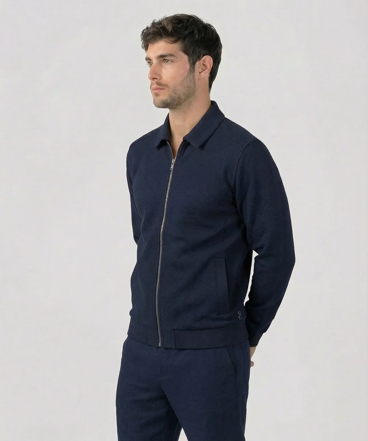 RD Tennis Jacket: Navy - Image 2