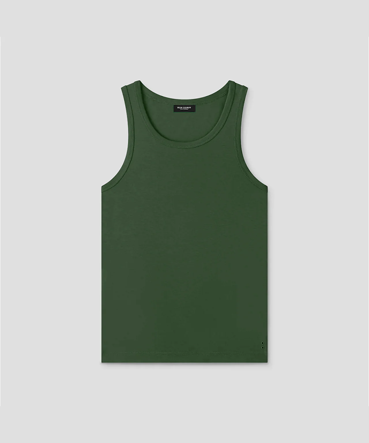 Ribbed Tank Top: Court Green - Image 3