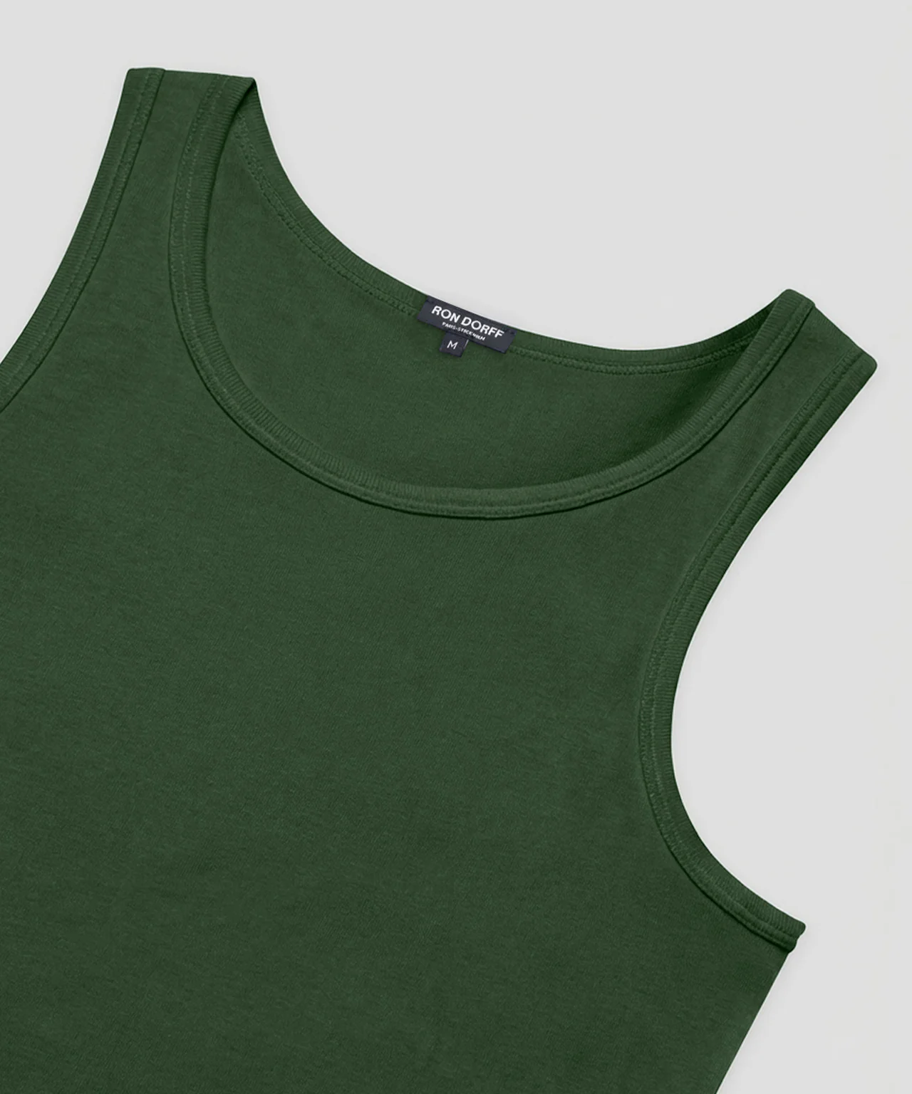 Ribbed Tank Top: Court Green - Image 4