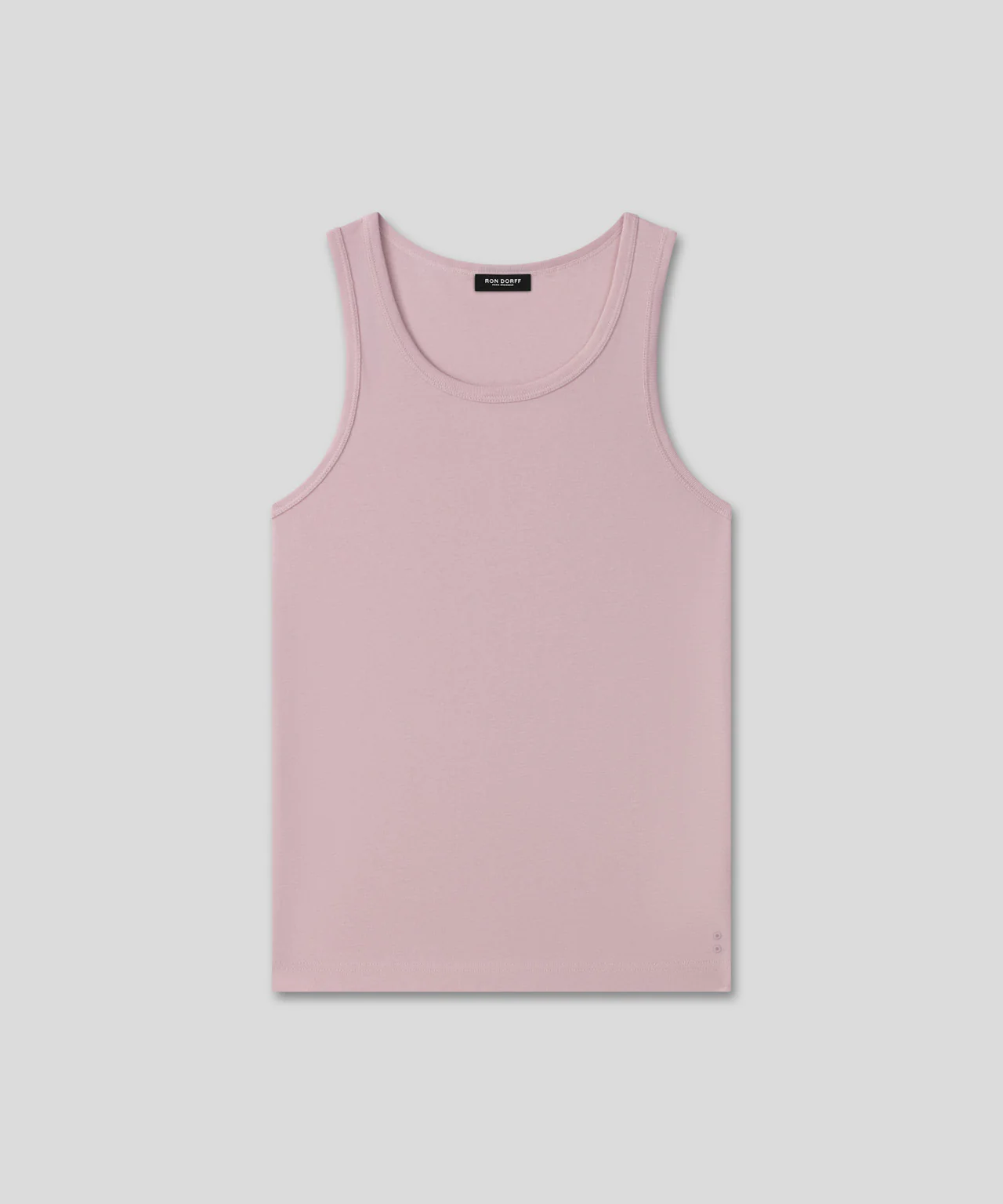 Ribbed Tank Top: Sunrise Pink - Image 3