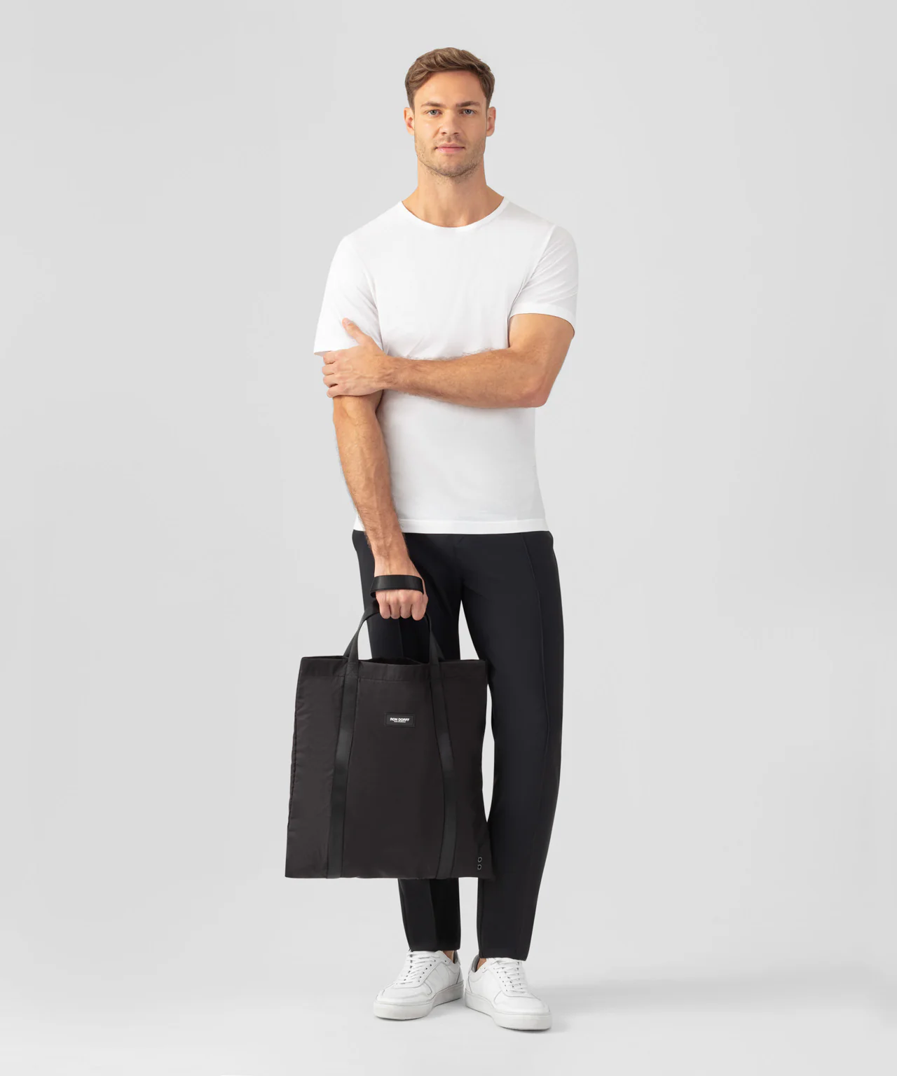 Light Ripstop Tote Bag: Black - Image 3