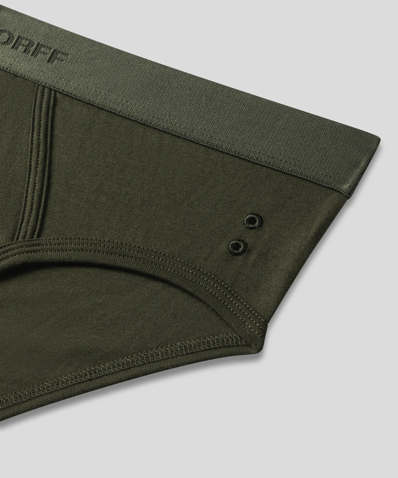 RON DORFF Y-Front Briefs: Military Green - Image 5