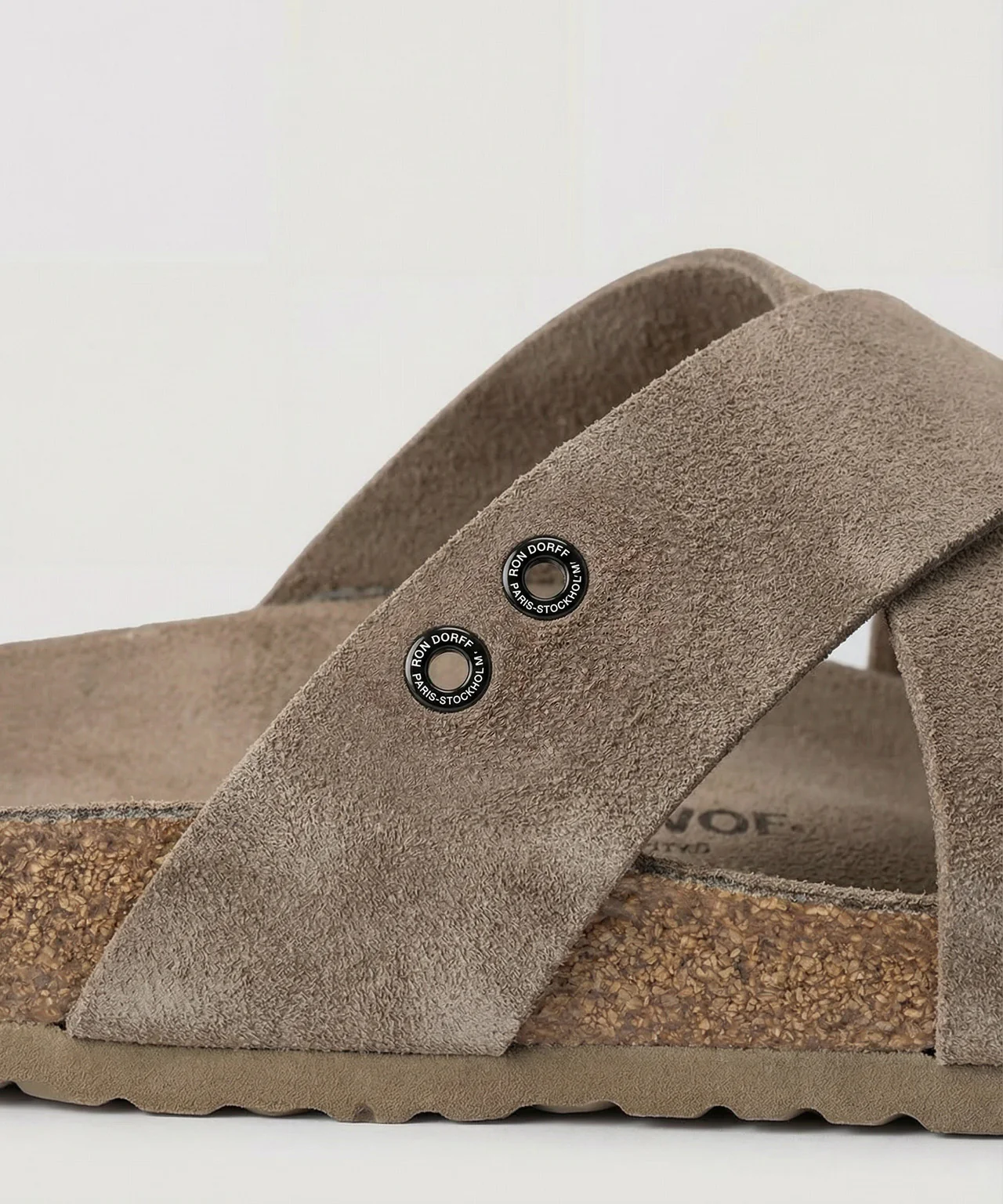 RD Leather Sandals: Beige - Image 4