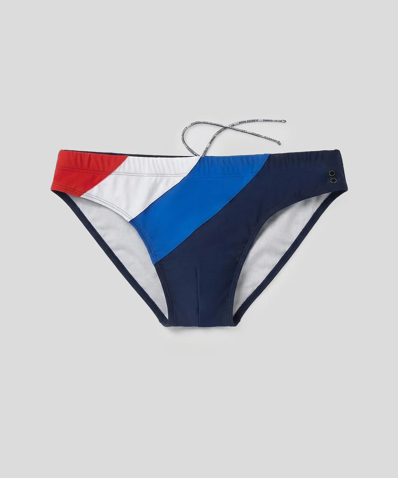 Slim Swim Briefs Panelled: Navy - Image 4