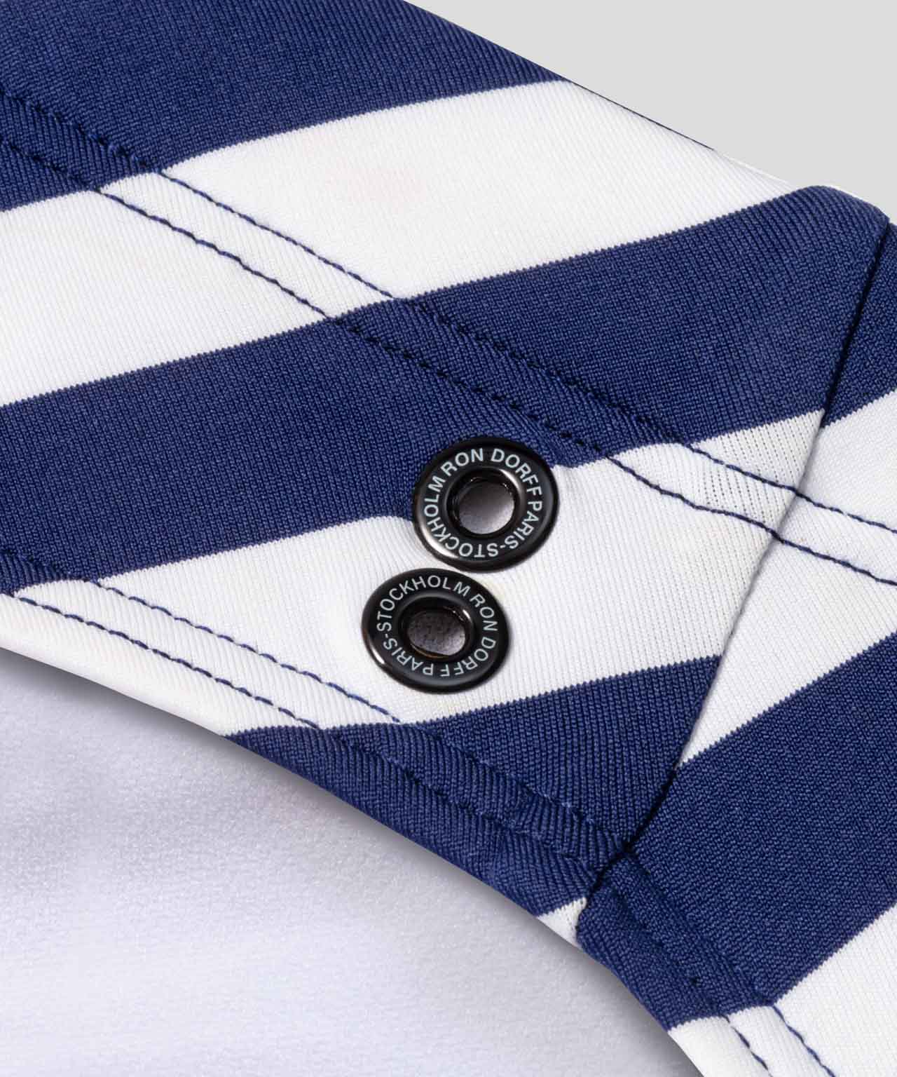 Slim Swim Briefs w. Stripes: Navy/White - Image 5