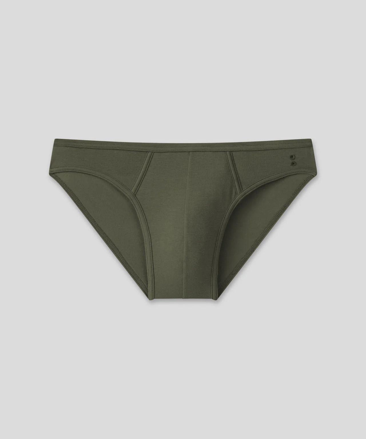 Slim Y-Front Briefs: Military Green - Image 3