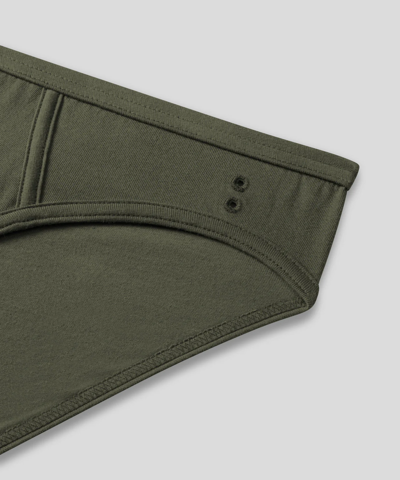 Slim Y-Front Briefs: Military Green - Image 5