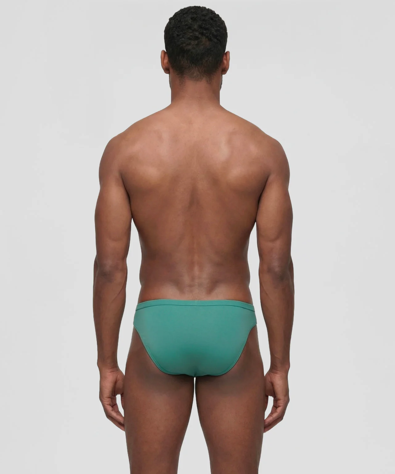 Slim Y-Front Briefs: Turquoise - Image 2