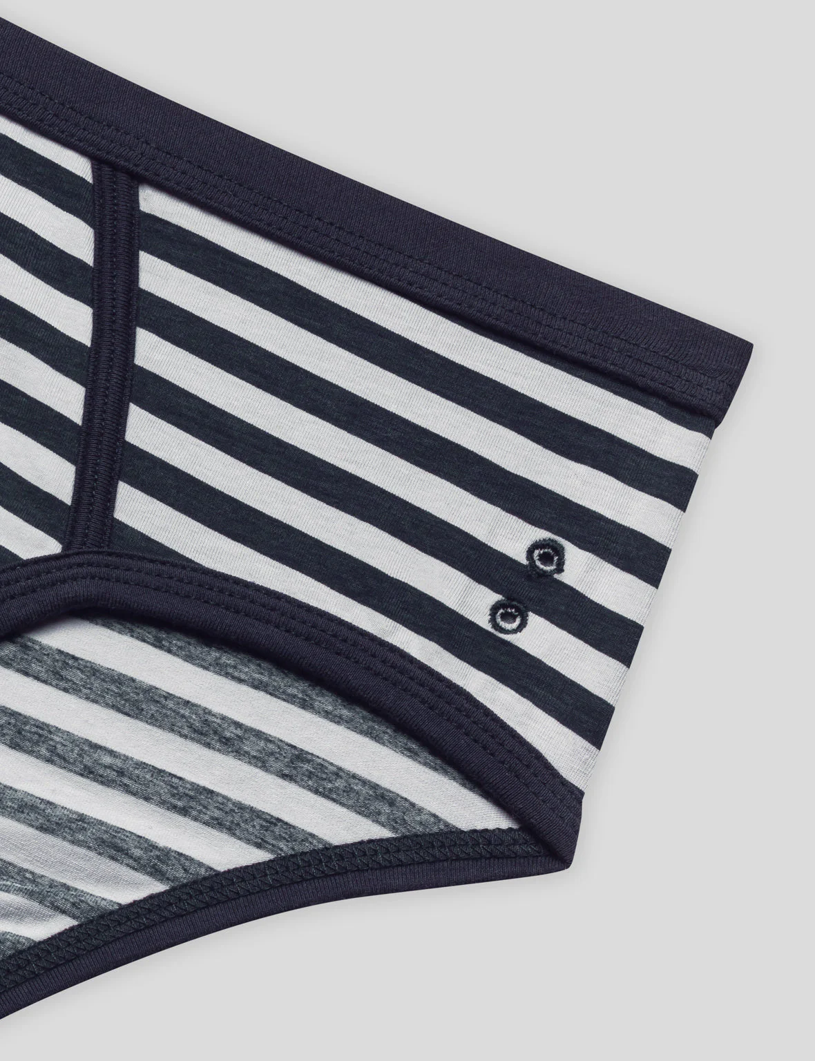 Y-Front Briefs: Navy/White - Image 5
