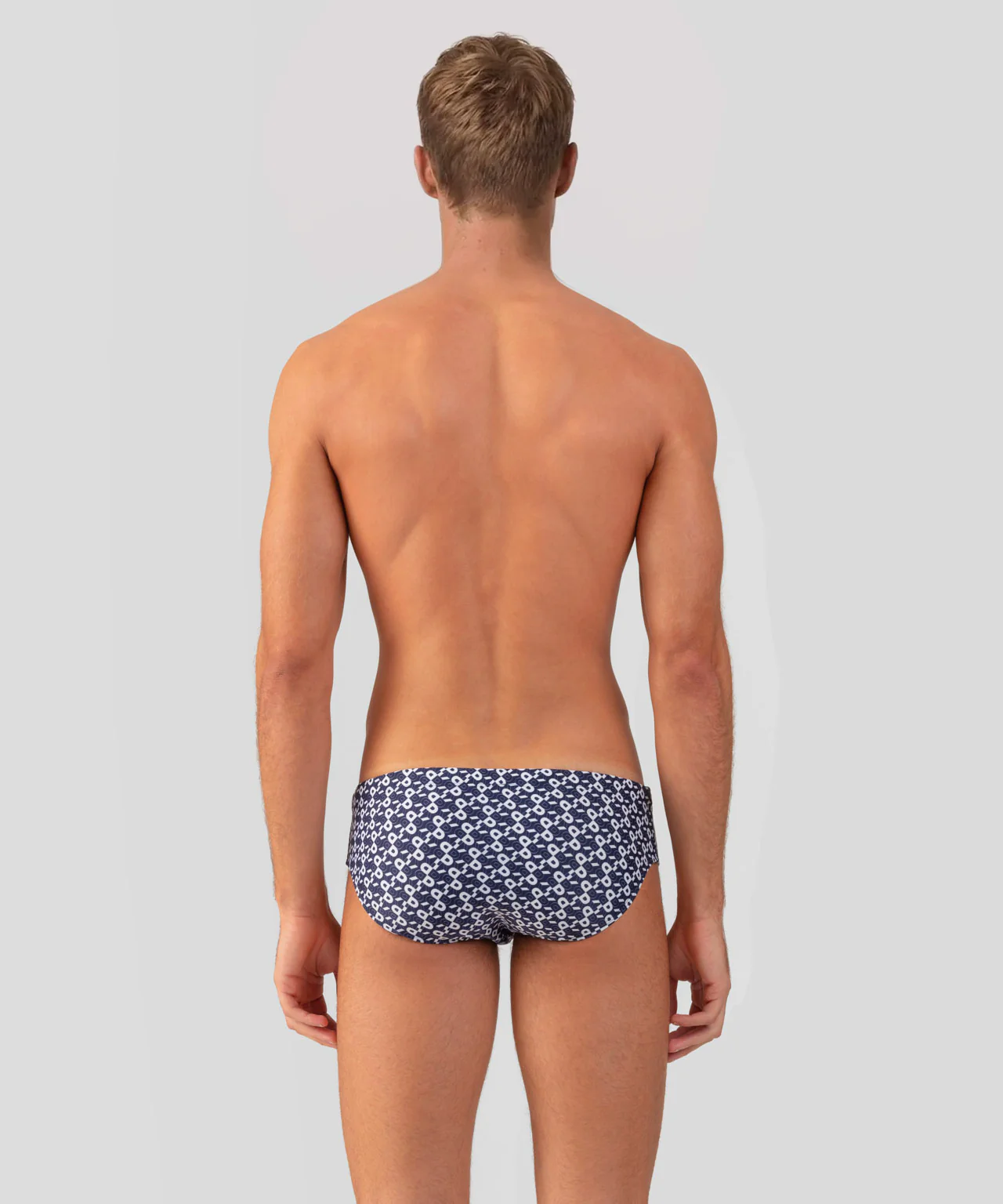 Swim Briefs w. RD Pattern: Navy - Image 3