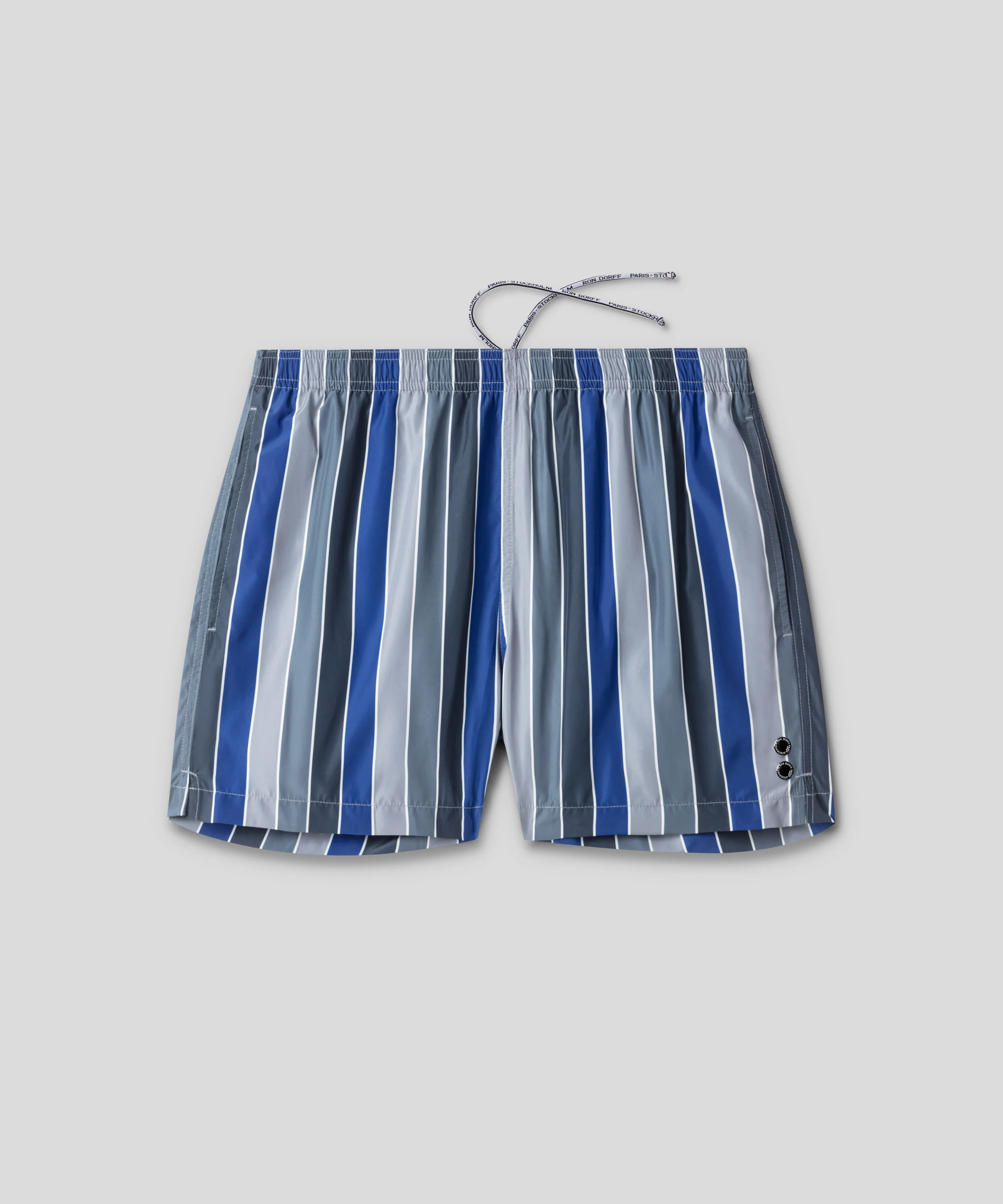Swim Shorts w. Multico Stripes: Fjord Blue - Image 4
