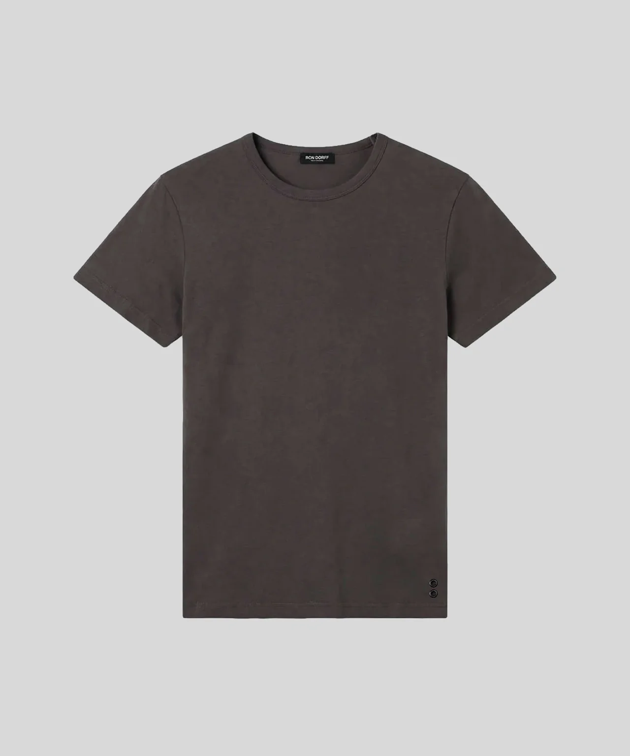 Crew Neck T-Shirt Eyelet Edition: Espresso - Image 3