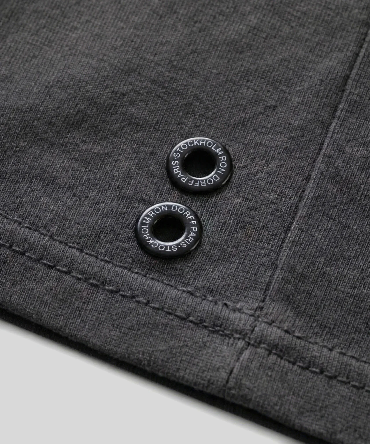 Crew Neck T-Shirt Eyelet Edition: Espresso - Image 4
